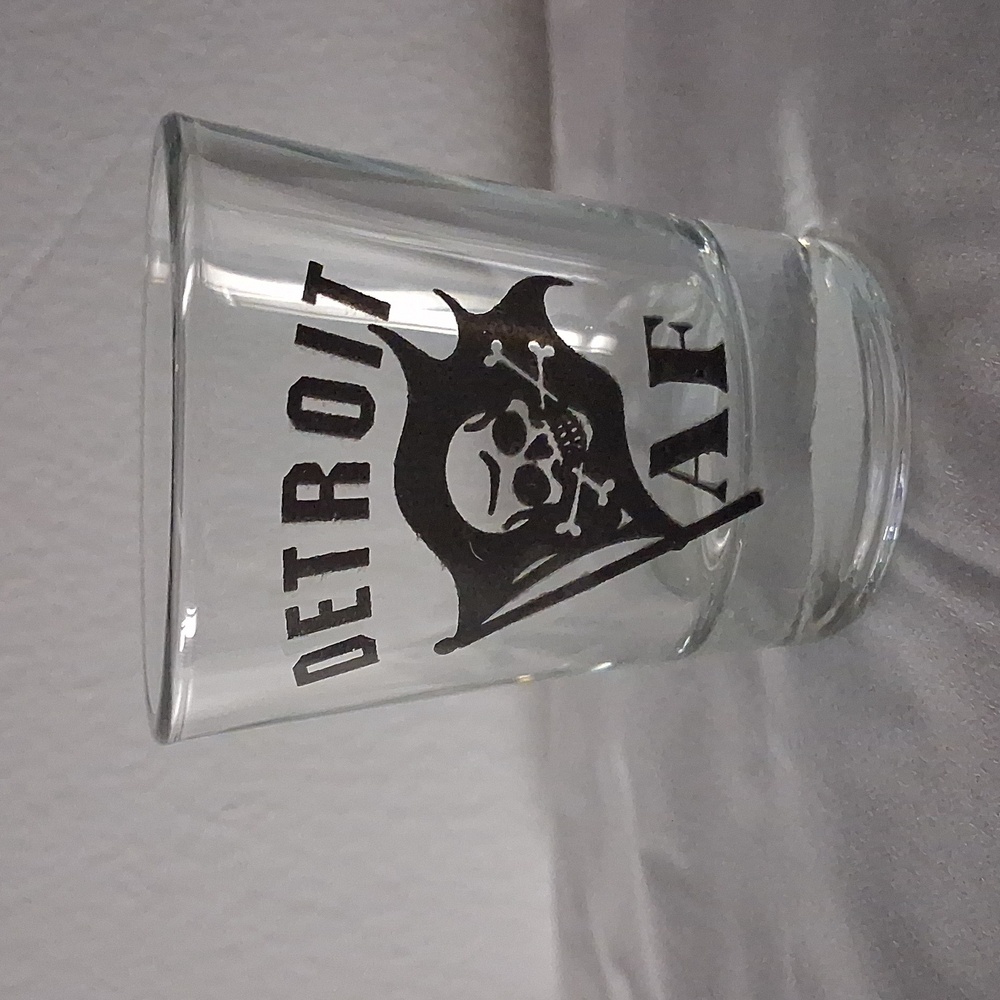 Detroit AF Clear Shot Glass 1.75 Oz